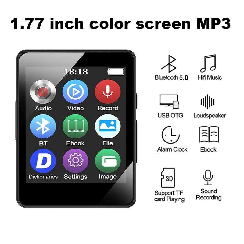 Popular star MP3 Music Player External Playback Walkman MP4 Compact Portable Mini With Screen MP4 Can Be Inserted Card/Recording/Multi-Functio
