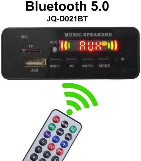 CAR SHOW Colored Screen TF Call Car Card Hands-free Decoder Bluetooth-compatible MP3 Player Speaker