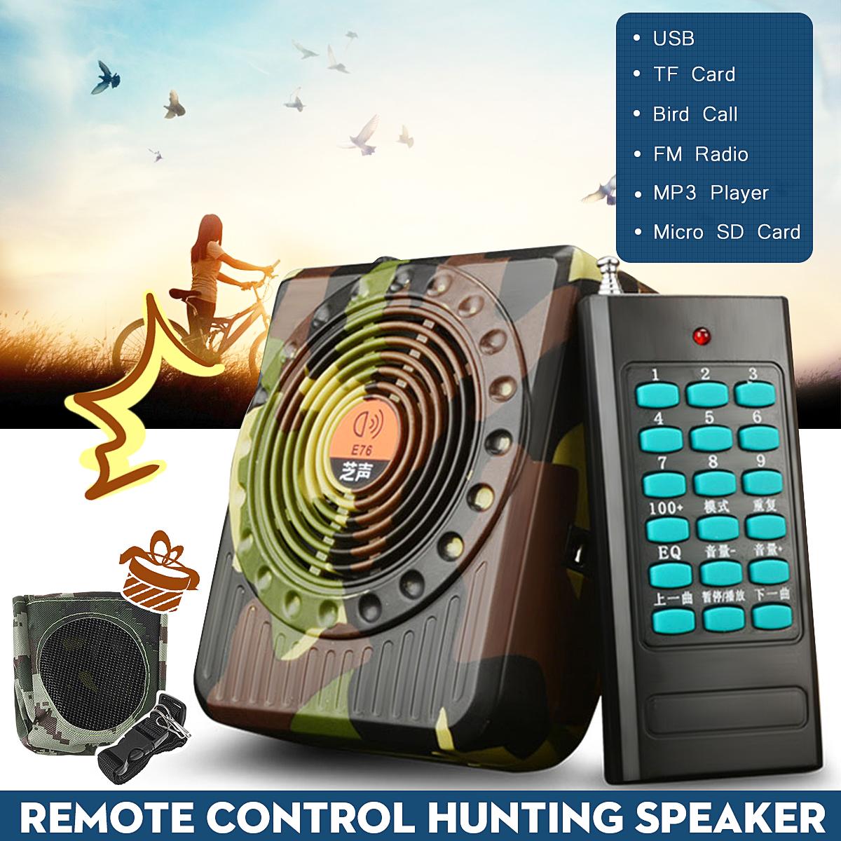 iHome Global MP3 Player Lanyard Kit Hunting Decoy Accessories Camouflage Remote Control Hunting Speaker Bird Caller Predator Sound FM Radio