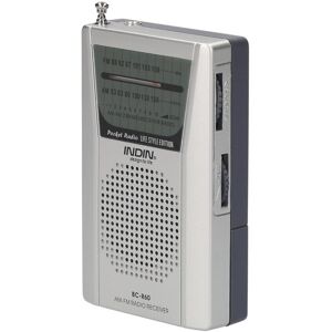 TOMTOP JMS INDIN BC-R60 AM FM Battery Operated Portable Pocket Radio Mini Radio Music Player