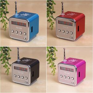 Gary-J Portable FM Radio Music Player USB Digital Speaker Rechargeable