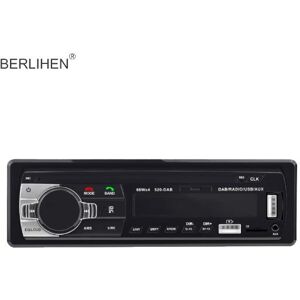 BERLIHEN 520DAB Car MP3 Player Bluetooth TF-Card Insert Practical U Disk Car FM Radio Music Player