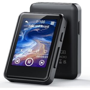 Bobo Life 128GB MP3 Player with Bluetooth 5.2, 2.4 Inch Full Touch Screen, Built-in Speaker, HiFi Sound Quality, E-Book, Alarm Clock, FM Radio Included