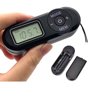 Boqiangdali99 Pocket FM Radio FM 64-108Mhz Portable Sports Radio Receiver With Lcd Display 3.5mm Earphones Neck Lanyard