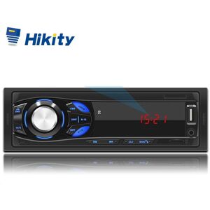 Hikity 1 Din Car Radio Digital Bluetooth Audio MP3 Player Stereo Autoradio Support USB, FM, TF, AUX with Remote Control