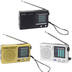 Game Parts Retro Emergency Radio Full Band Plastic Emergency Weather Radio SW AM FM Handheld Weather Radio Battery Powered Built-in Speaker