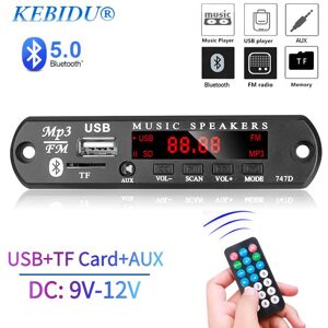 YJMP TechL TF FM Radio Audio MP3 Player AUX MP3 Module Decoder Board USB Power Supply Car Remote Music Speaker 9V 12V