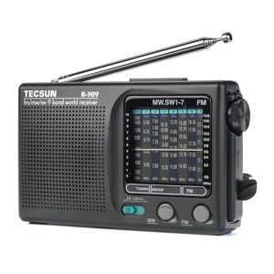 PN TECSUN R-909 Portable Radio FM MW(AM) SW(Shortwave) 9 Bands World Receiver