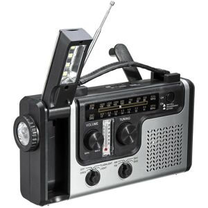 Camera Photo Portable Emergency AM FM SW1 SW2 Radio, Hand Crank, Self Powered, Solar Radios, Flashlight, Reading Light, Power Supply/Bank