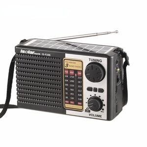 BYEE Electronics Portable Solar Radio Emergency Radio FM AM SW Radio Full Band High Sensitivity Wireless Bluetooth Speaker LED Flashlight Support MP3 Player