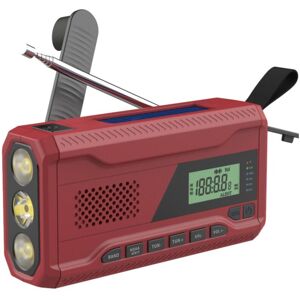 TOMTOP JMS AM/FM Emergency Hand Crank Radio 3 in 1 LED Flashlight for Emergency Portable 4500mAh Power Bank