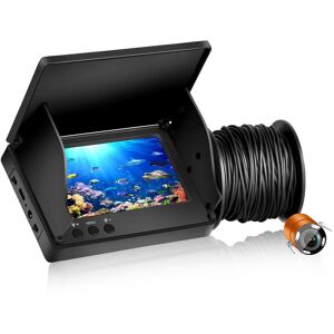 JMANCE 4.3 Inch Underwater Fishing Camera  Wide-angle Infrared Night Vision HD Fish Finder 30M 1000TVL Waterproof Video Fish Finder