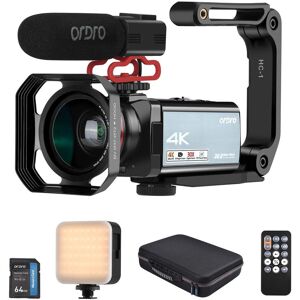 ORDRO HDR-AX10 4K Digital Video Camera WiFi Camcorder DV Recorder 3.5 Inch IPS Touch Panel 30MP 30X