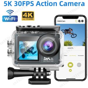 Essager Electronic Driver 5k Action Camera 30fps Wifi 2 Inch Wide Angle  Underwater Waterproof Video Recording Sport Cameras Outdoor Camcorders