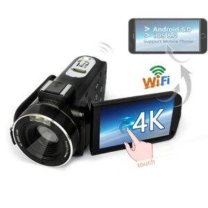 Essager Electronic 4k Support Wifi Digita Video Camera Portable 18x Zoom With 3.0 Ips Touch Screen Handheld Dv Camcorder Cam