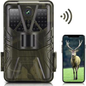 TOMTOP JMS WiFi Trail Camera 4K 36MP BT App Control Hunting Camera Outdoor Game Camera with 65ft Night Vision