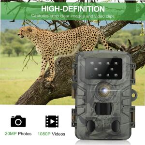 TOMTOP JMS Trail Camera Waterproof 20MP 1080P Hunting Game Camera with 3 Infrared Sensors Night Vision Motion