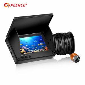 PEERCE Auto 4.3 Inch Underwater Fishing Camera 195° Wide-angle Infrared Night Vision HD Fish Finder 30M 1000TVL Waterproof Video Fish Finder