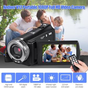 TOMTOP JMS 3" Full HD 16X Zoom Night Vision DV Camera Camcorder Digital Video Recorder