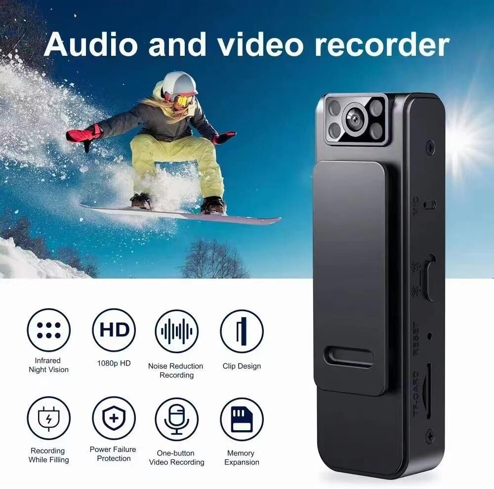 Sombrero 1080P HD Night Vision Mini Camcorder for Action-Packed Outdoor Sports