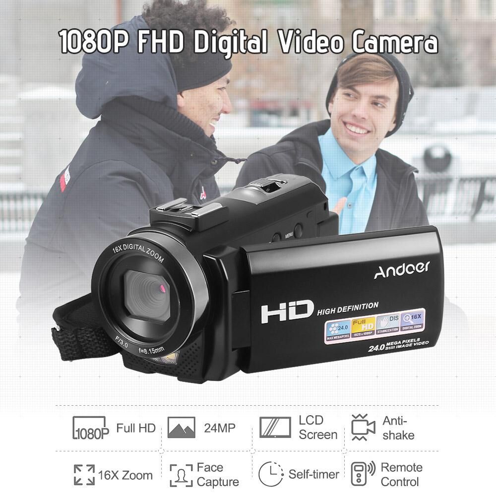 GoolRC Andoer HDV-201LM 1080P FHD Digital Video Camera Camcorder DV Recorder 24MP