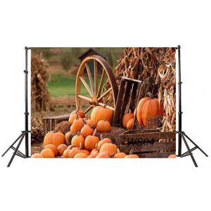 DX Accessories Market 5x3ft Halloween Pumpkin Vinyl Photography Backdrop Studio Background Props