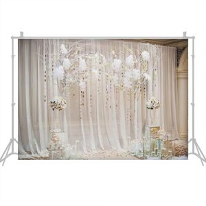 TOMTOP JMS 2.1 * 1.5m/ 7 * 5ft Photography Backdrops Wedding Backdrop for Photography Photo Studio Props for