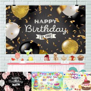 Jewelry accessories1 Happy Birthday Backdrop Banner Background Cloth Props Party Decorate