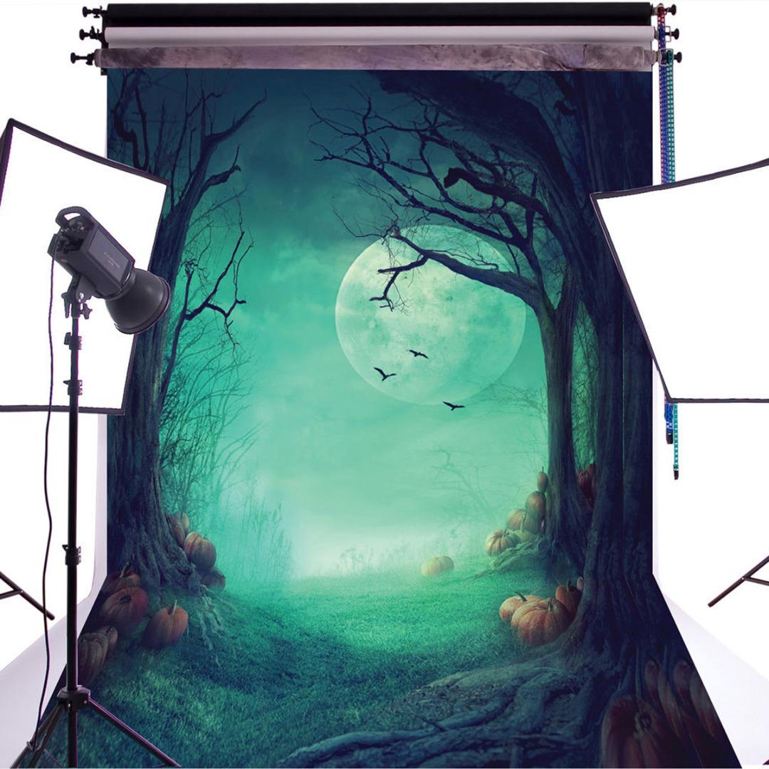 BL VIP Mall 5x7ft Duluda Halloween Night Vinyl Photography Backdrop Studio Background Props