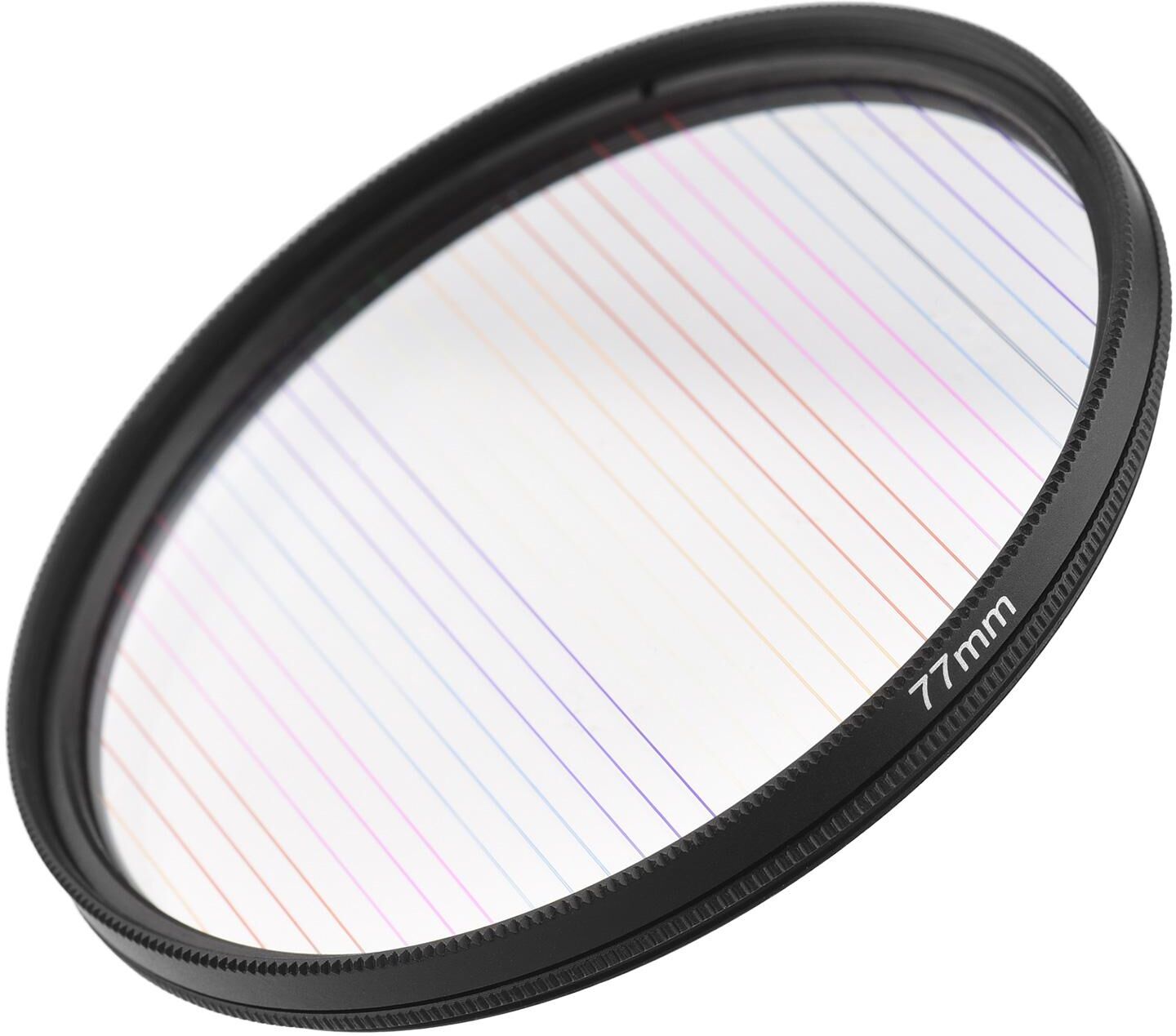 TOMTOP JMS 77mm Rainbow Streak Lens Filter Special Effects Anamorphic Optical Glass Filter for DSLR Cameras