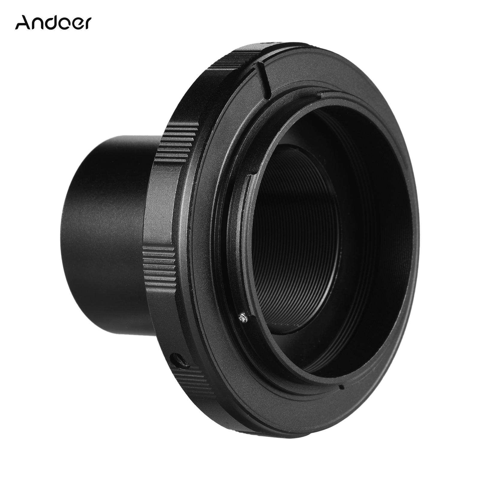 Andoer Camera Telescope Adapter Ring Photography Accessory Replacement for Nikon Camera 1.25 Inch