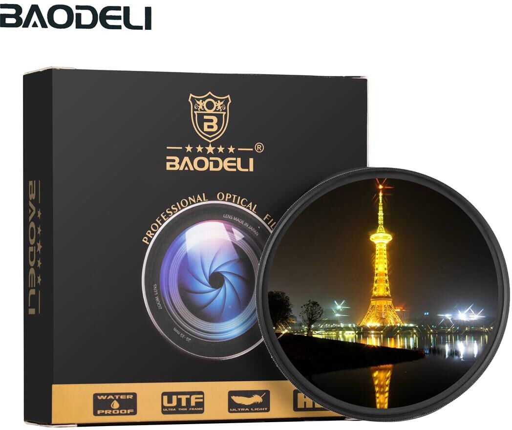 Myglove - Electronic spare parts BAODELI Star Filter 49 52 55 58 62 67 72 77 82 Mm For Camera Lens Canon Nikon Sony Accessories