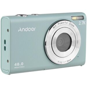 Andoer 2.7K Digital Camera Compact Video Camcorder 48MP Auto Focus 2.88 Inch IPS Screen 16X Zoom