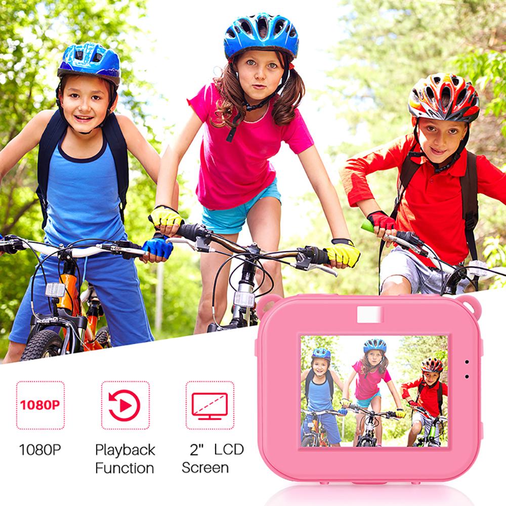 TOMTOP JMS Kids Digital Video Camera Action Sports Camera 1080P 12MP Waterproof 30M Built-in Lithium Battery