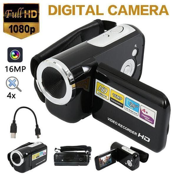 AKA003 PDTO 2.0" Digital Video Cameras 16MP 4 X Zoom Camcorder Video Camera DV DVR