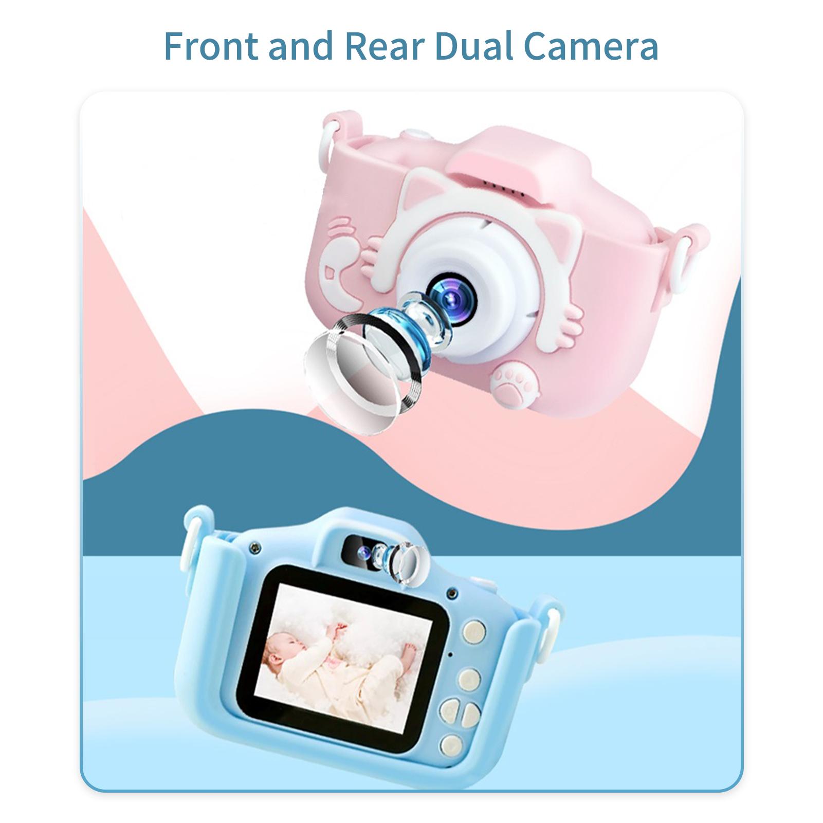 TOMTOP JMS Portable Children Digital Camera 20MP 1080P HD Video Camera Camcorder Cute Rechargeable Selfie