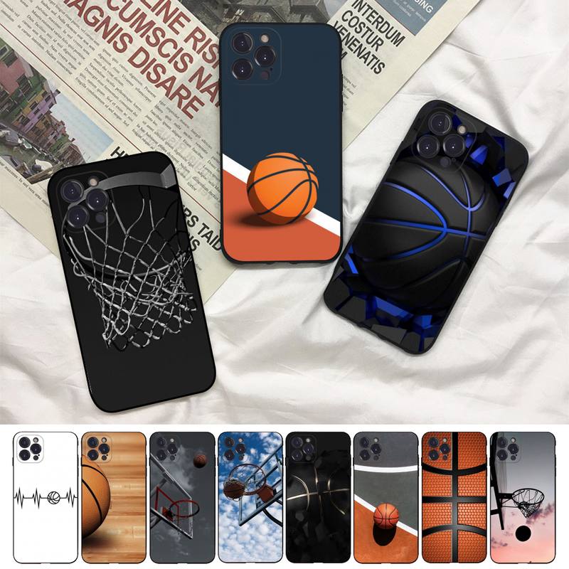 POMOIII Digital Basketball Phone Case For Iphone 8 7 6 6s Plus X Se 2020 Xr Xs 14 11 12 13 Mini Pro Max Mobile Case