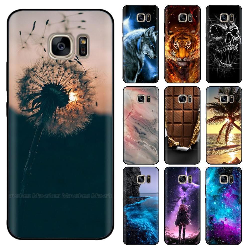 POMOIII-Digital 3C Silicon Case For Samsung Galaxy S7 Edge Case S7 Phone Case For Samsung Galaxy S6 Edge S 6 Coque Full Protection Soft Back Cover
