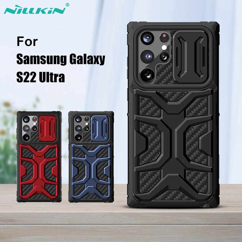 For Samsung Galaxy S22 Ultra Case Nillkin Adventurer Slide Camera Protector Back Cover For Samsung S22 Ultra Case