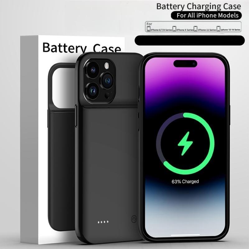 Jiajiachen Battery Charger Case for Iphone 15 14pro 12 11 Pro Max Smart Power Bank Charger Cover for IPhone XS Max XR 7 8 Plus SE2 SE3 Protection Cover