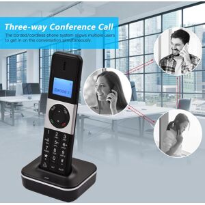 TOMTOP JMS D2002 TAM Expandable Corded/Cordless Phone System with Answering Machine Caller ID/Call Waiting and