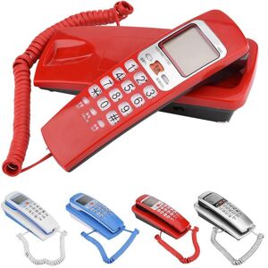 XiaoDian2SL FSK/DTMF Caller ID Telephone Corded Phone Desk Put Landline Fashion Extension Telephone for Home