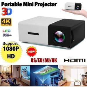 Aulay HD 1080P Mini Video Projector LED Home Theater Projector Supports Smart Phones, Laptops and AV, USB, SD Card, HDMI Interfaces, for Home Entertainment