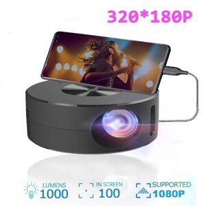 Meiteai-All YT200 Mini Projector Portable Home Theater Movie Projectors  Cinema 320X180 Pixels Video Projector for IOS Android