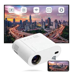 Vivicine Android 11 WIFI Full HD 4000 Lumens Home Theater Game Beamer Mini Portable LED LCD Pocket Projector