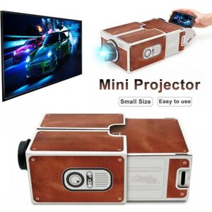 LOMEII Electronic Cardboard Adjustable Mobile Phone Projector Household DIY Tool