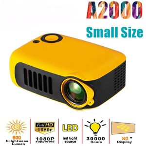 Quality 3C Home A2000 MINI Projector 4K Portable Home Cinema Theater  3D LED Video Projector 1080P Smart Home Tv 2023 New Game Projectors