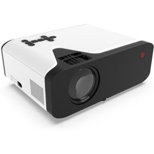 TOMTOP JMS Mini Portable LED Projector 4500 Lumens Video Projectors with Builtin Speaker Remote Control VGA