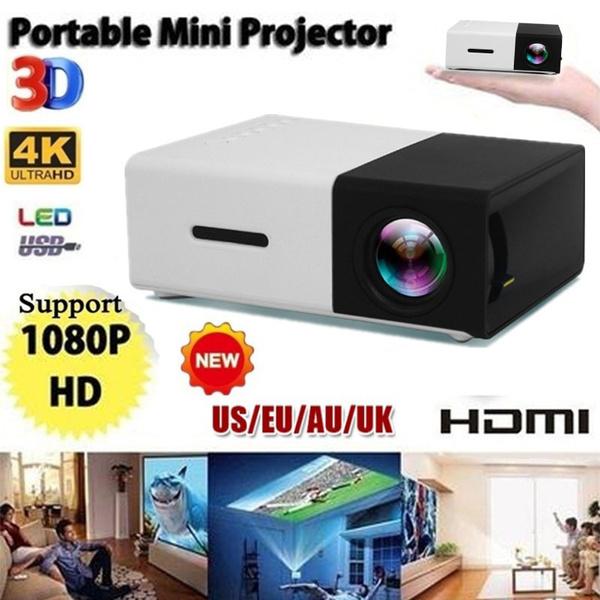 Onez HD 1080P Mini Video Projector LED Home Theater Projector Supports Smart Phones, Laptops and AV, USB, SD Card, HDMI Interfaces, for Home Entertainment