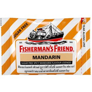 HAAR Food & Drinks Fisherman's Friend Lozenges, Mandarin, Sugar Free Spicy Mandarin Flavour Lozenges, 25 g. x 6 /12 / 24 pcs